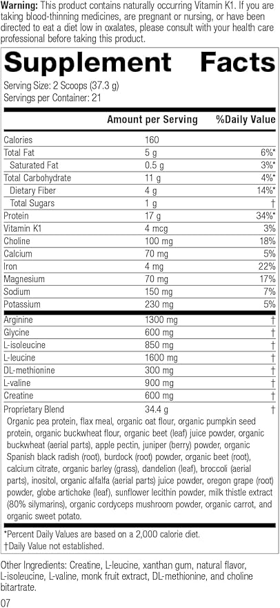 Standard Process SP Detox Balance Chai - Gluten-Free Detox Cleanse Formula with Magnesium, Iron, Creatine, Protein, arginine, Monk Fruit Extract, l-leucine, Choline, Potassium - 10-Day Program Kit
