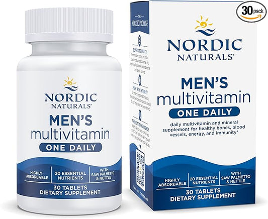 Nordic Naturals Men’s Multivitamin One Daily 20 Essential 30 Tablets 30 Servings