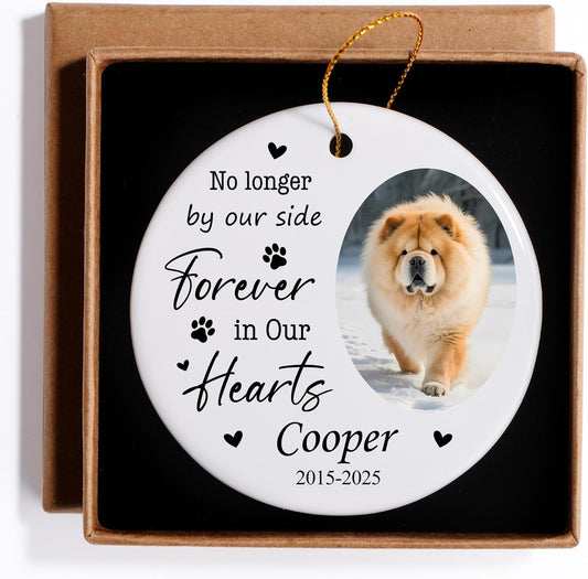 Custom Dog Memorial Gifts, Personalized Pet Memorial Ornament, Customized Christmas Ornaments 2025, Sympathy Keepsake Gift for Loss of Loved One, Dog Lover Gifts