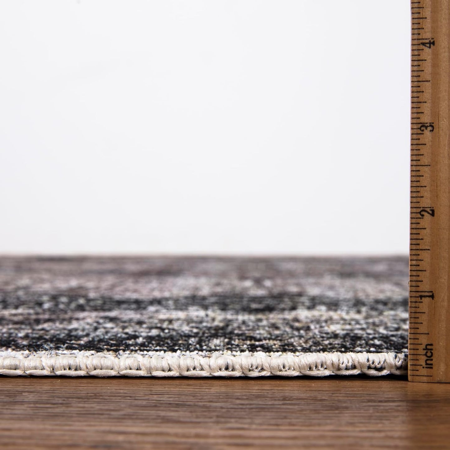 Keen Home Design 4x6 Rug - Machine Washable Area Rug with Non-Slip Backing, Ideal for Living Room, Dining Room, Bedroom - Vintage, Easy Clean, Durable, Low Pile Rug - (4' x 6')