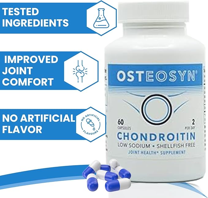 Osteosyn® by Synutra Pure CHONDROITIN Calcium, 30-Day Servings 60 Capsules, 2-Capsule Serving $1.39