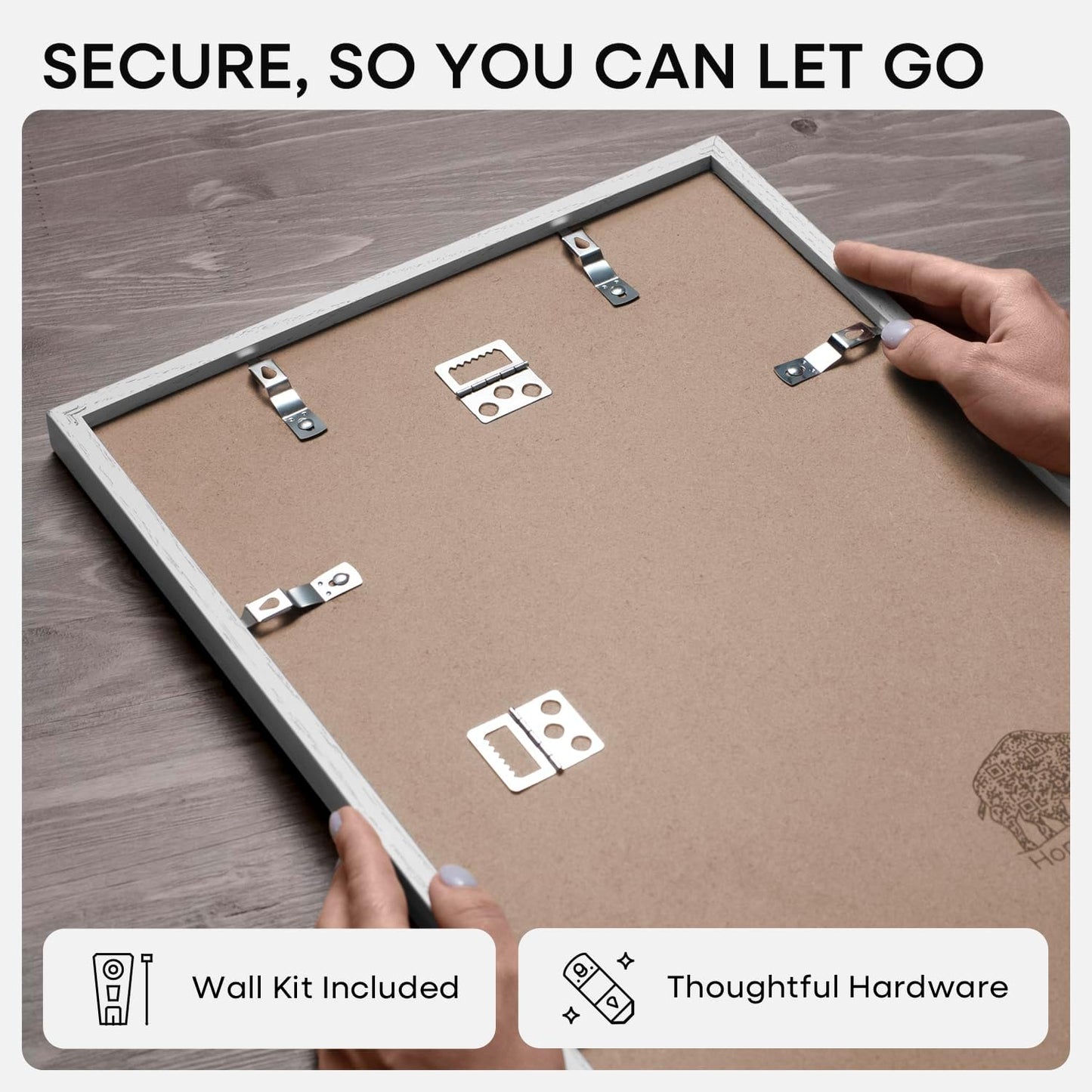 Homeforia 14x22 Picture Frame White, High End Oak 14x22 White Wood Frame with Mat 12x16 Photo, 14 x 22 Wooden Poster Frames Matted to 12 by 16, 22x14 Hanging Frames, Tempered Glass, Wall Kit, Set of 1