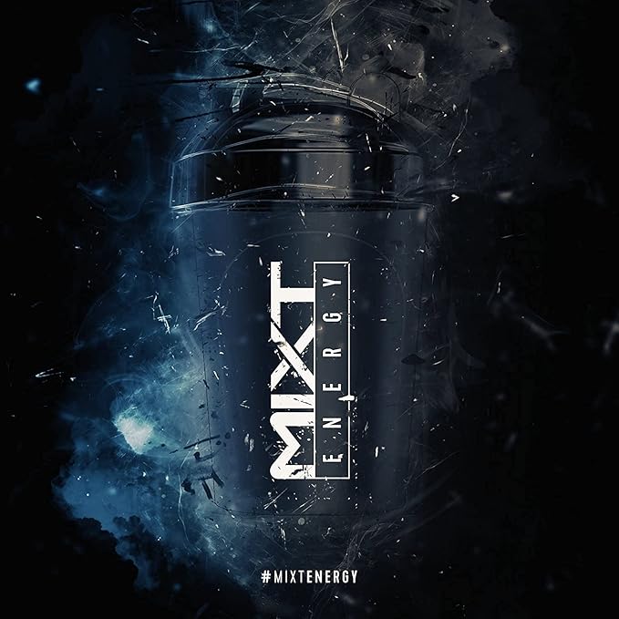 MIXT Energy Shaker Bottle, 16 oz. Shaker Bottle, BPA Free & Lid Mixing Technology (16 oz, Game Controller)