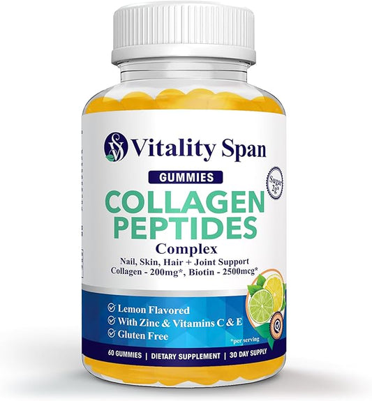 Collagen Gummies with Biotin (2500mcg), Vitamins 60 Collagen