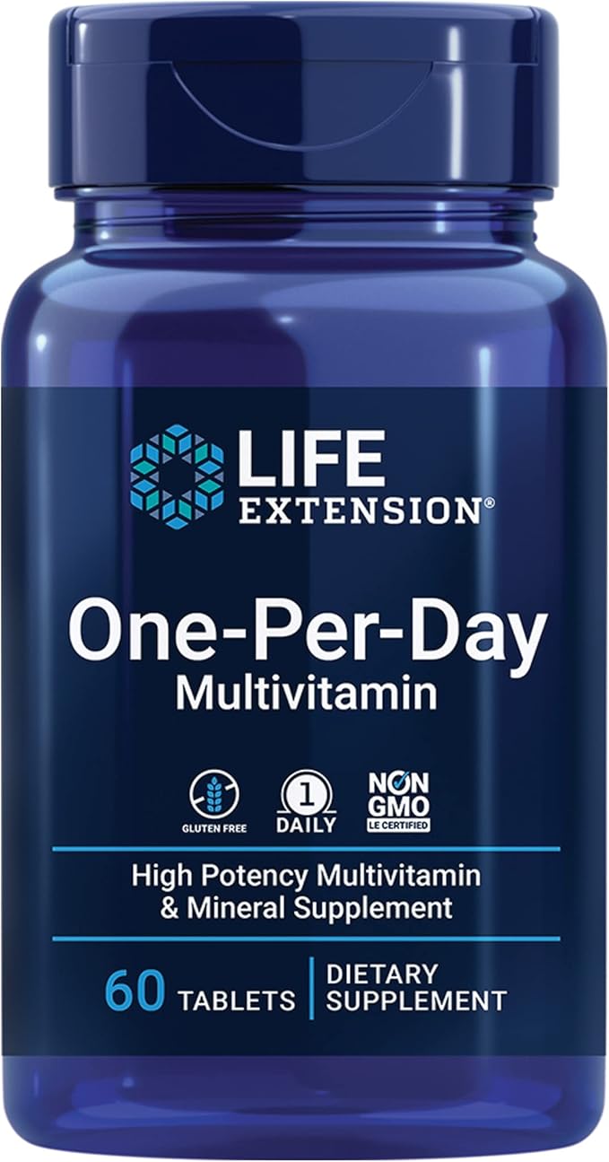 Life Extension One-Per-Day Multivitamin – Packed 25 Vitamins, D3, Vitamin K1 and K2, Iodine