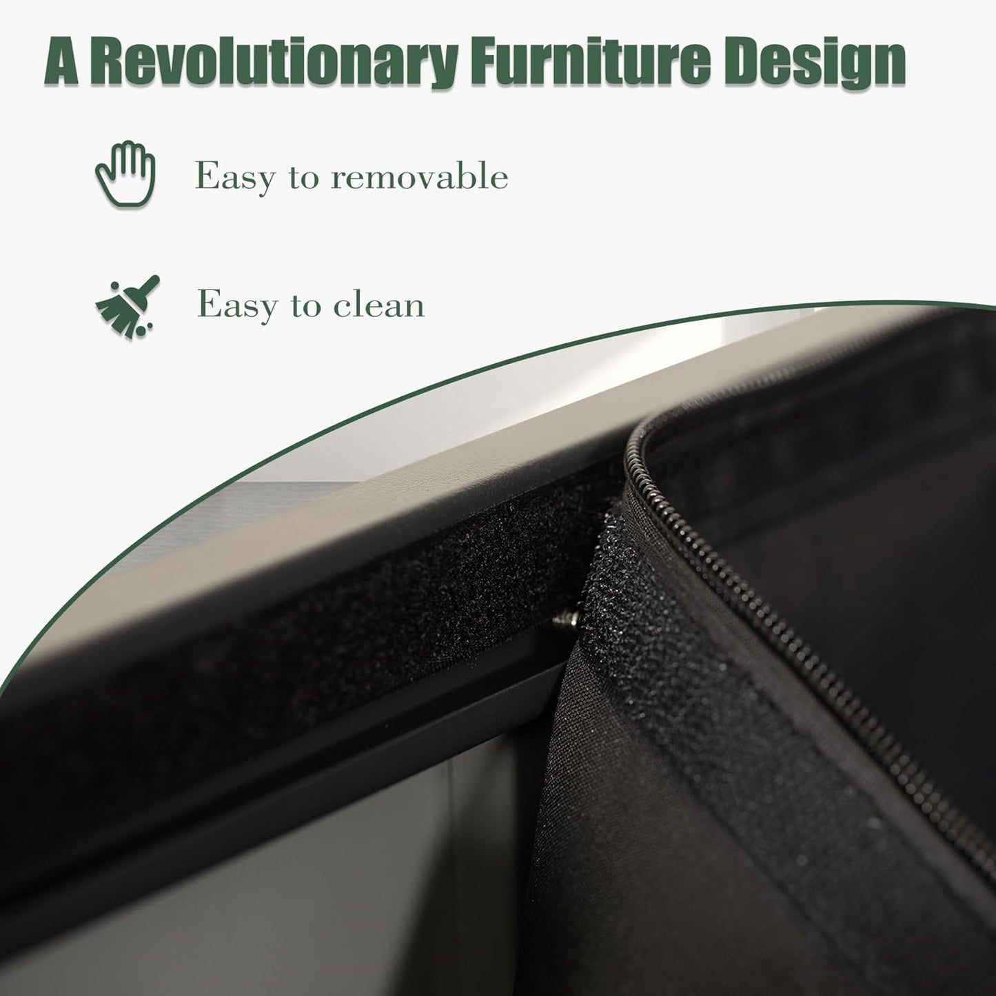 Domi Outdoor Storage Deck Box 100 Gallon, Outdoor Deck Box with Waterproof Storage Bag for Outside Cushions, Garden Tools and Pools Equipment, Gray