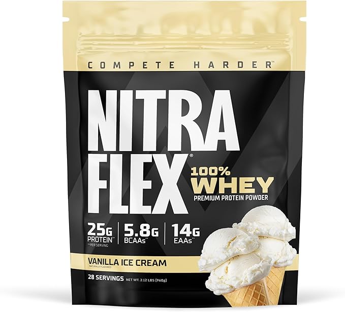 GAT SPORT Nitraflex Whey Protein (2LBS, Vanilla Ice Cream)