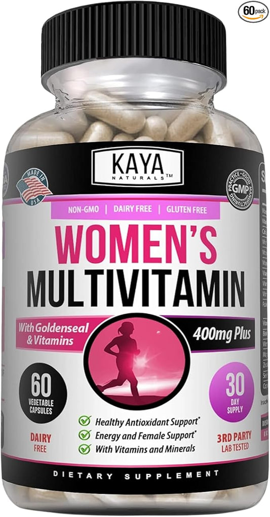 Kaya Naturals Women's Multivitamin, Overall Healthy 60 Count