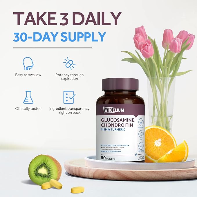 Glucosamine Chondroitin, 1500 mg Glucosamine HCl, 90 Tabs