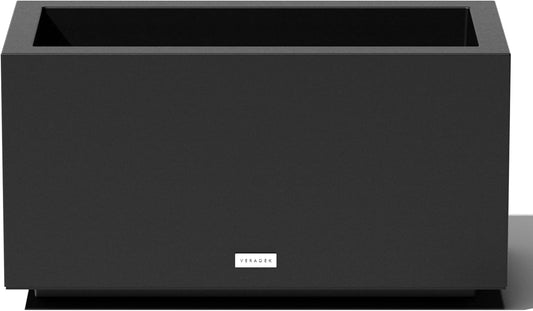 Veradek Block Series Long Box Planter - Large Rectangular Planter for Indoor or Outdoor Patio/Porch | Durable All-Weather Use with Drainage Holes | Modern Décor for Tall Plants, Flowers or Shrubs