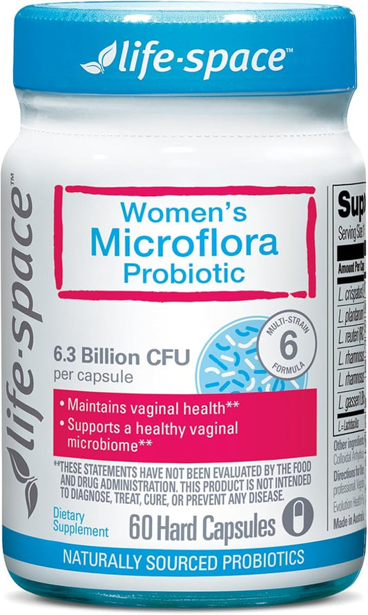 Life-Space Probiotic for Women, Support Healthy 6.3 Billion 60 Capsules