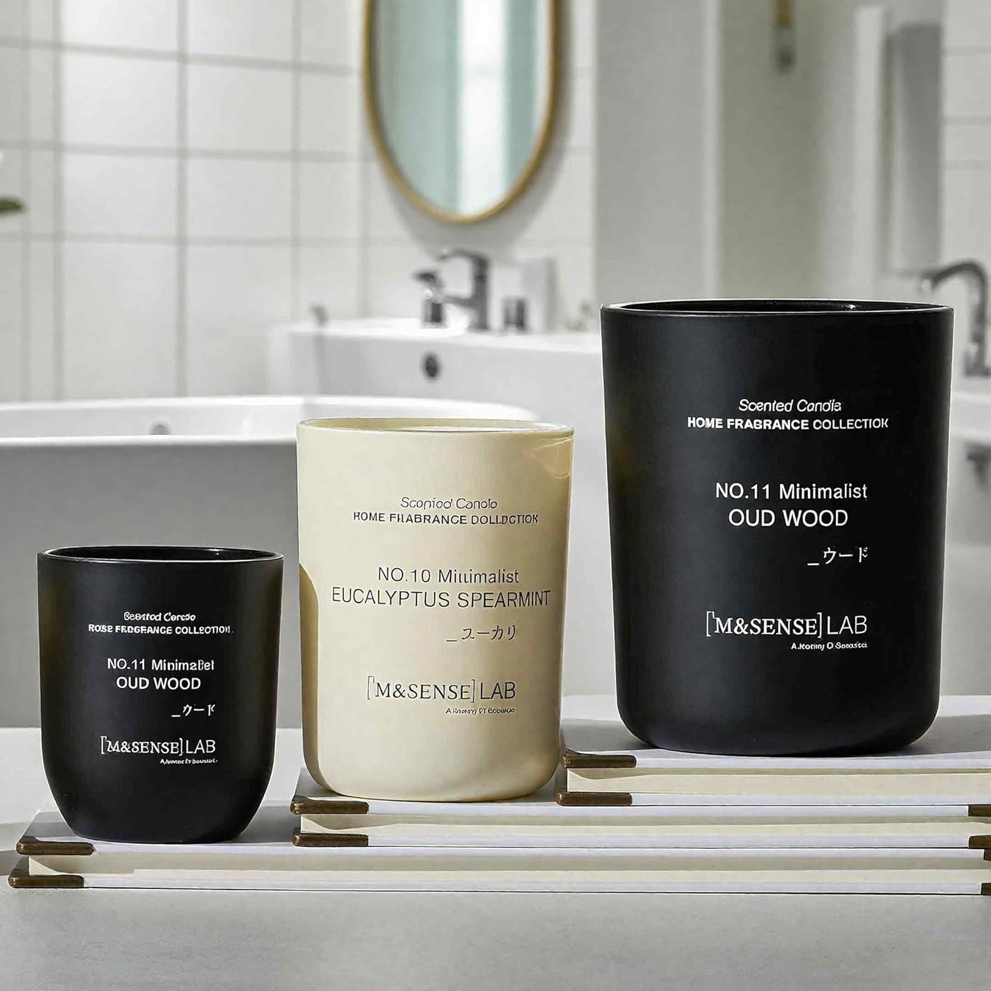 M&SENSE Natural Soy Candle| Sparkling Fruit Drops | 5.3 oz | Minimalist Scented Candle for Relaxation, Gifting, Home Décor | for Bedroom, Office, Party Small