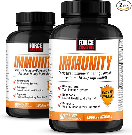 FORCE FACTOR Immunity, Immune Support Booster 1000mg of 90 Count 2)