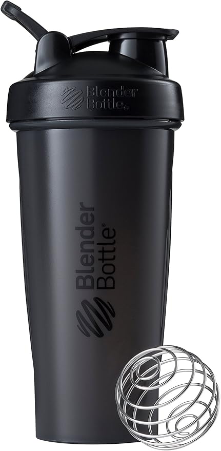BlenderBottle Shaker Bottle Pro Series Perfect for Protein Shakes and Pre Workout, 28-Ounce, Black & Classic Shaker Bottle Perfect for Protein Shakes and Pre Workout, 28-Ounce, Black