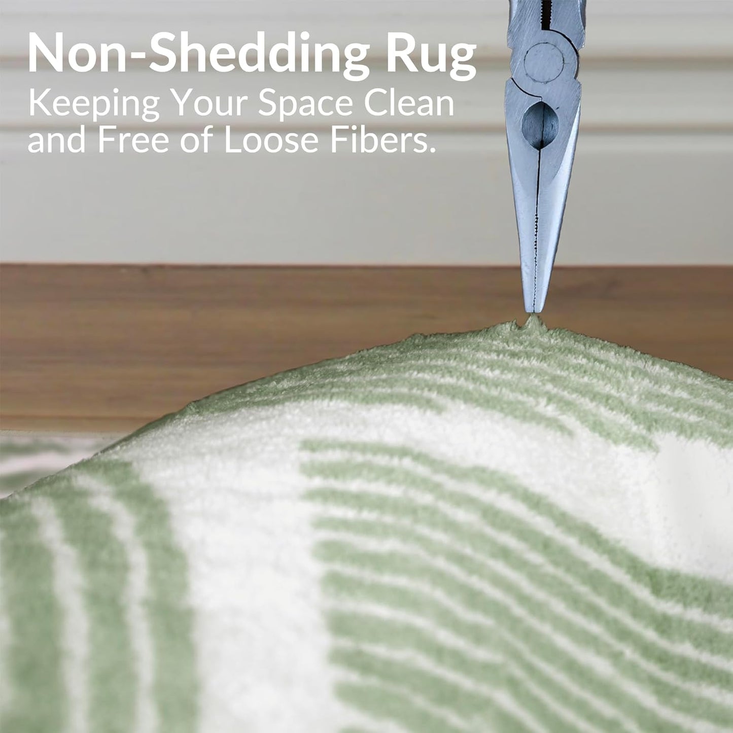 Zen Garden Area Rug - Ultra Soft Area Rug 4x6, Non Slip, Stain Resistant Living Room Rug, Washable Area Rugs for Living Room, Rugs for Bedroom (Green, 4x6)