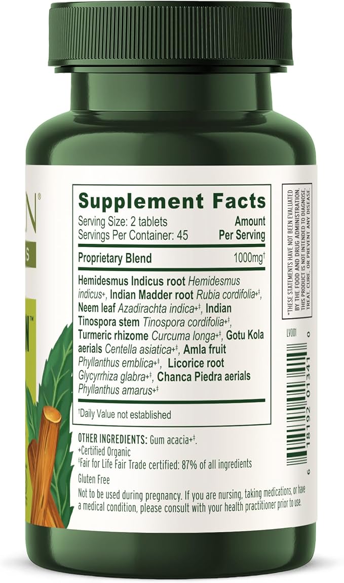 Banyan Botanicals Healthy Skin – Organic 90 Tablets