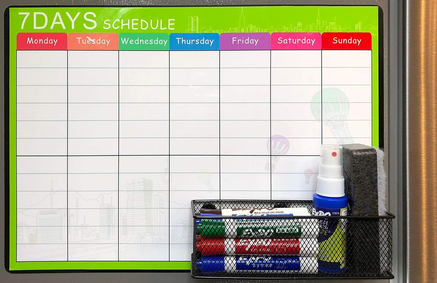 Magnetic Baskets Magnetic Organizer and Holder for Locker or Refrigerator - Pen Holders or Storage Bins for Office and Home (1)