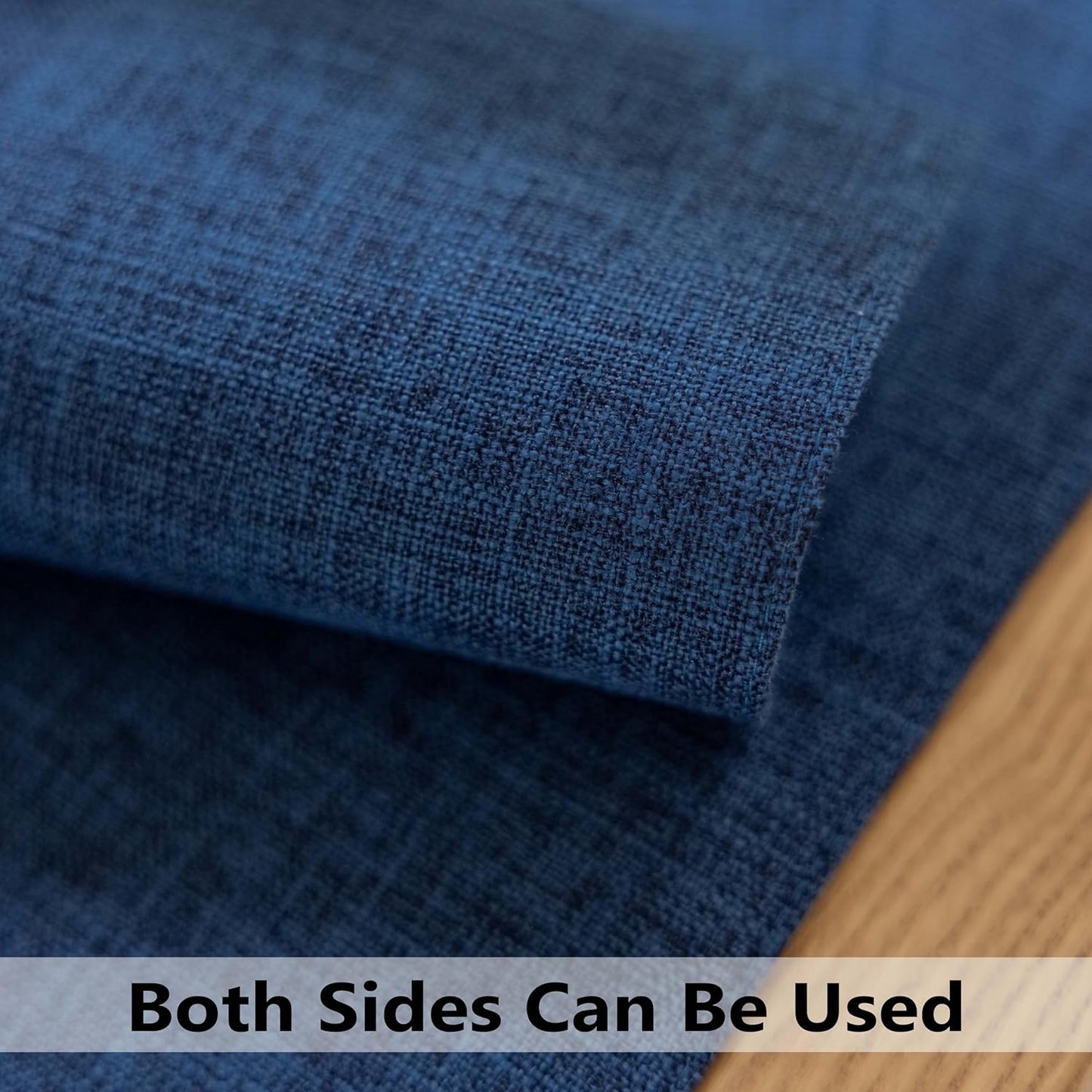 Demetex Navy Blue Place Mats Set of 8 Modern Wipeable Placemats Heat Resistant Table Mats for Holiday Picnic Dinner, 13x19 inch, Navy Blue