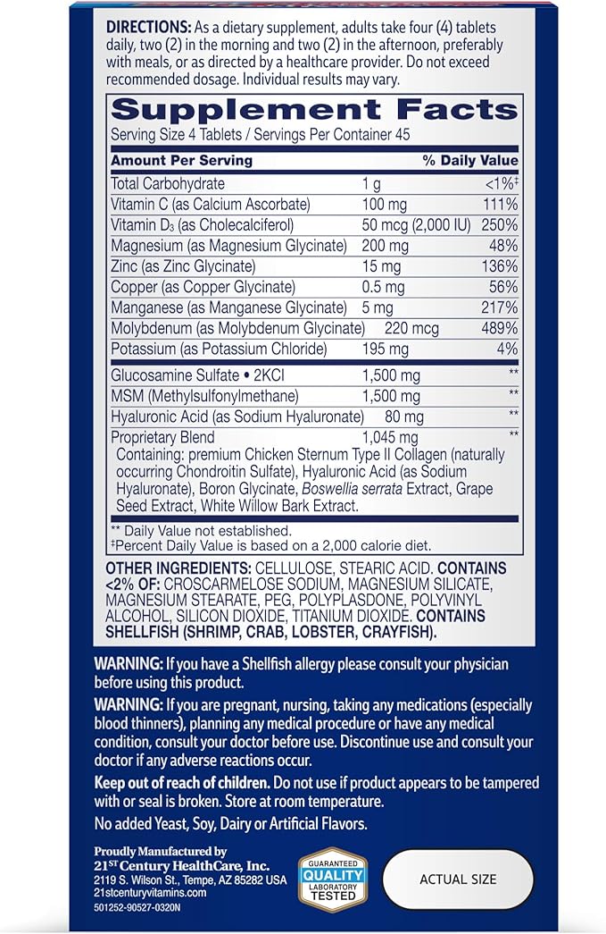 21st Century Arthri-Flex Advantage Tablets, 180 (27066)