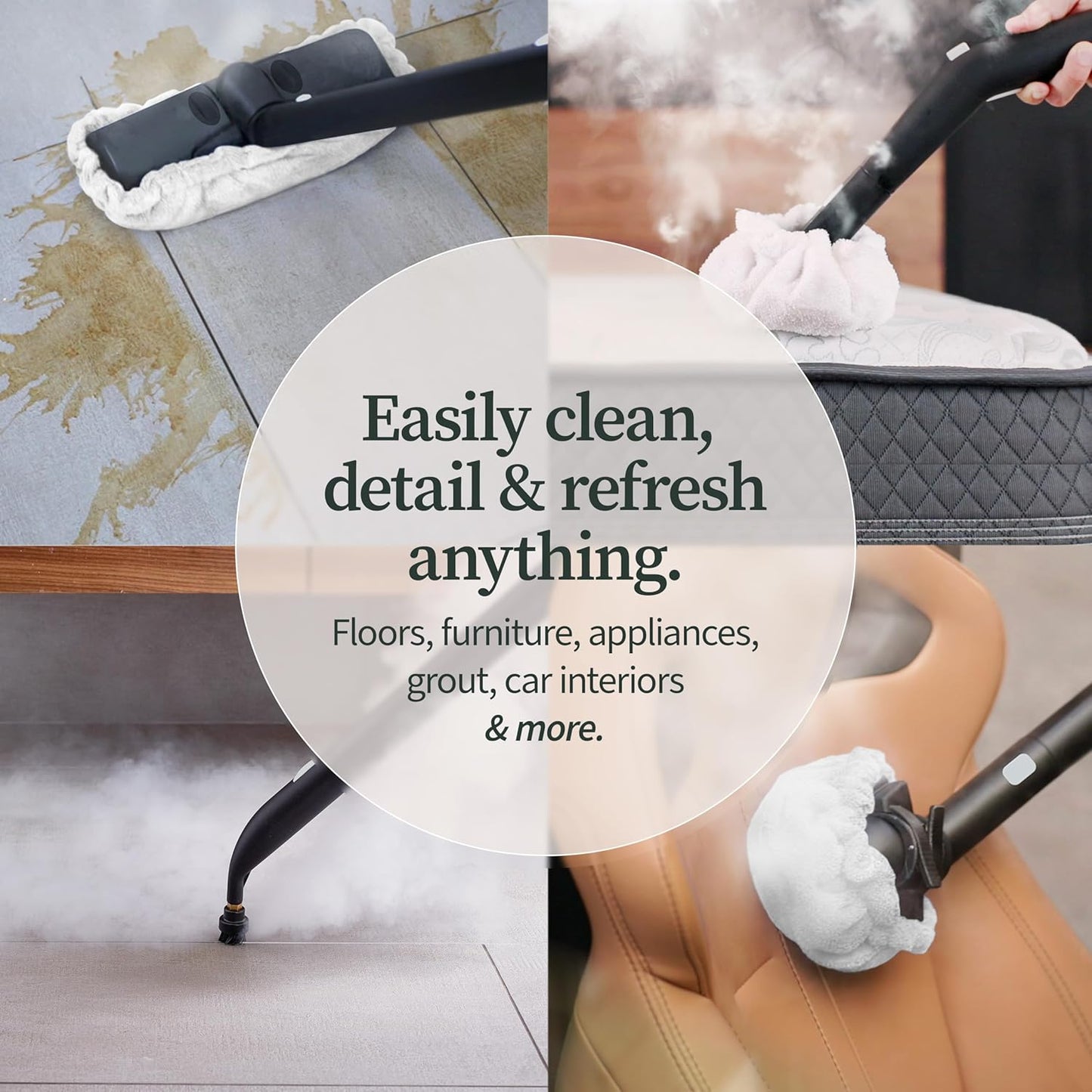 Dupray Neat Steam Cleaner with 18-Piece Kit – (Neat with the Awesome Bag) Powerful, chemical-free cleaning for floors, cars, tiles, grout, and more. *Kills 99.9% of Bacteria and Viruses