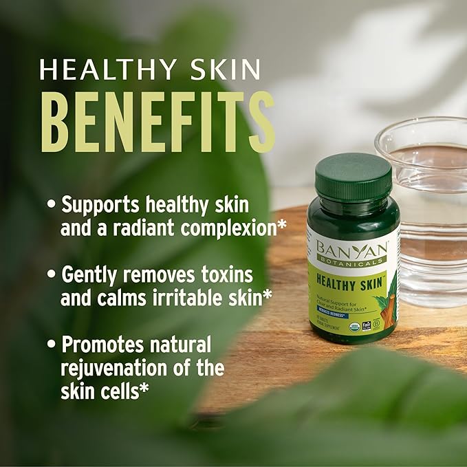 Banyan Botanicals Healthy Skin – Organic 90 Tablets