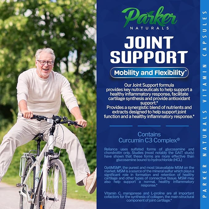 Joint Support Supplement with Glucosamine, Chondroitin, 90 Capsules