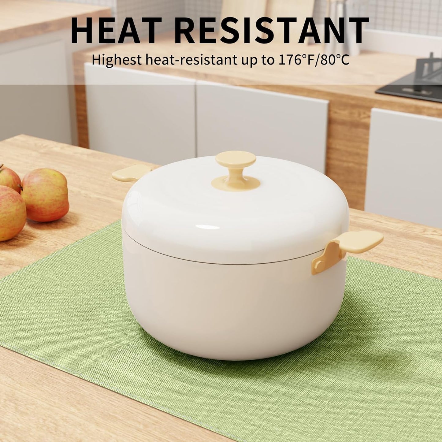 Cloth Placemats, Set of 4 Heat-Resistant Cotton Linen Blend Double Layered Machine Washable Place Mats, Wrinkle Free Thick Fabric Dining Table Mats for Indoors & Outdoors (Grass Green, 4)