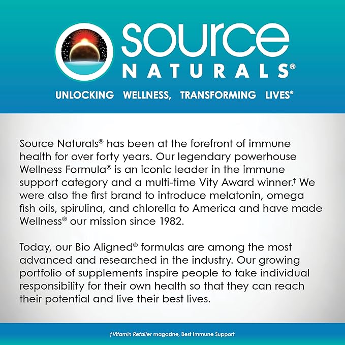 Source Naturals Wellness Formula Bio-Aligned Vitamins 240 Capsules