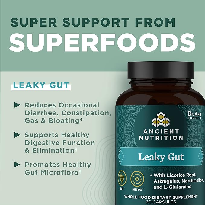 Gut Health Supplement by Ancient Nutrition 60ctFormulated with 60 Ct