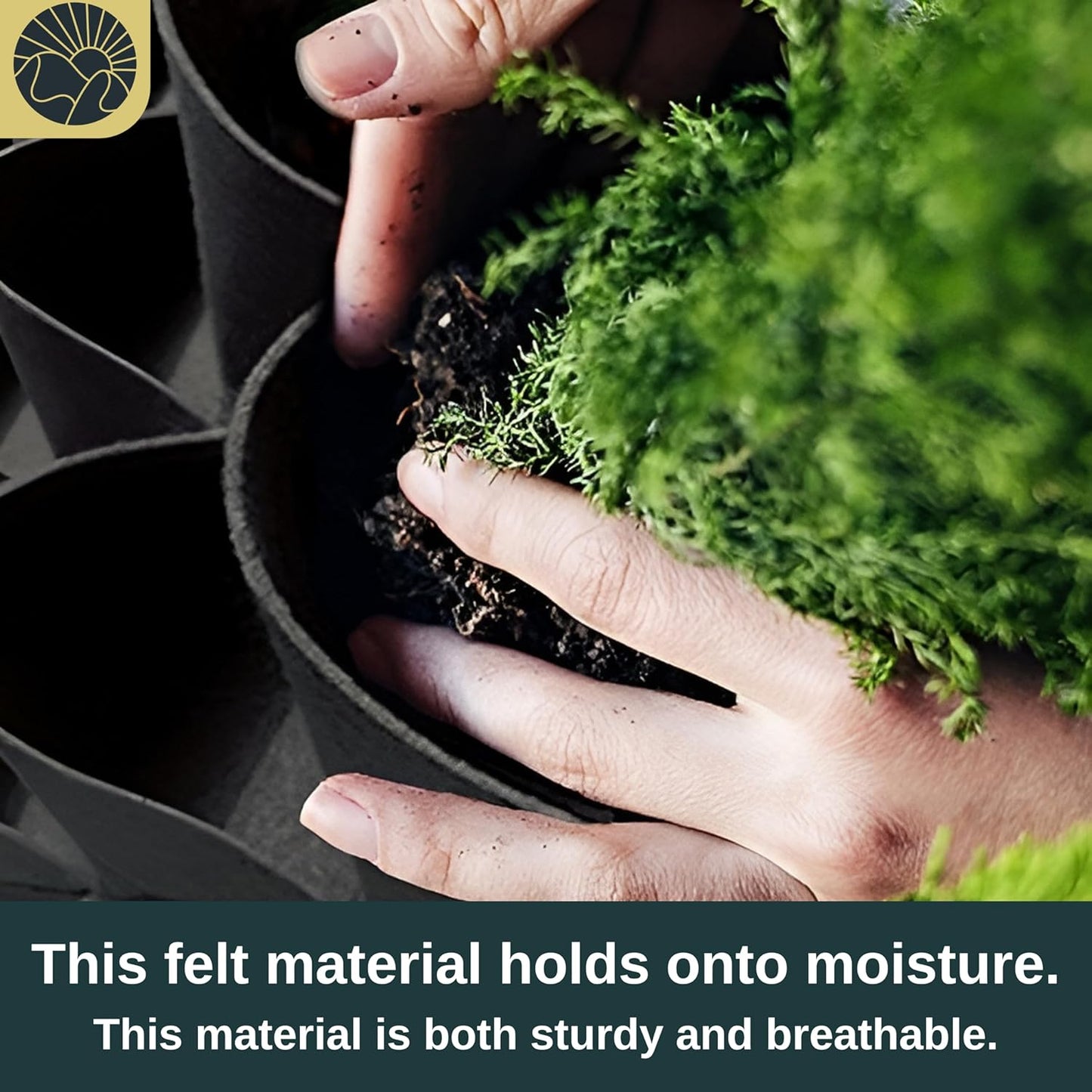 Vertical Wall Planter 64 Pockets Living Wall Garden