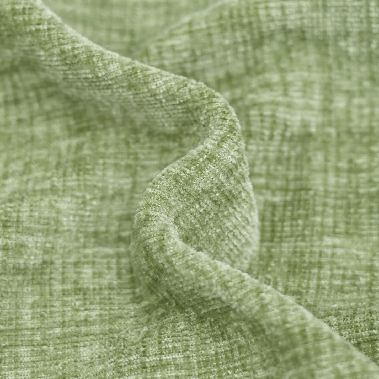 CaliTime Throw Pillow Covers Decorative 18 X 18 Inches Pack of 2 Cozy Chenille Cushion Cases for Couch Sofa Bed Living Room Home Sage Green