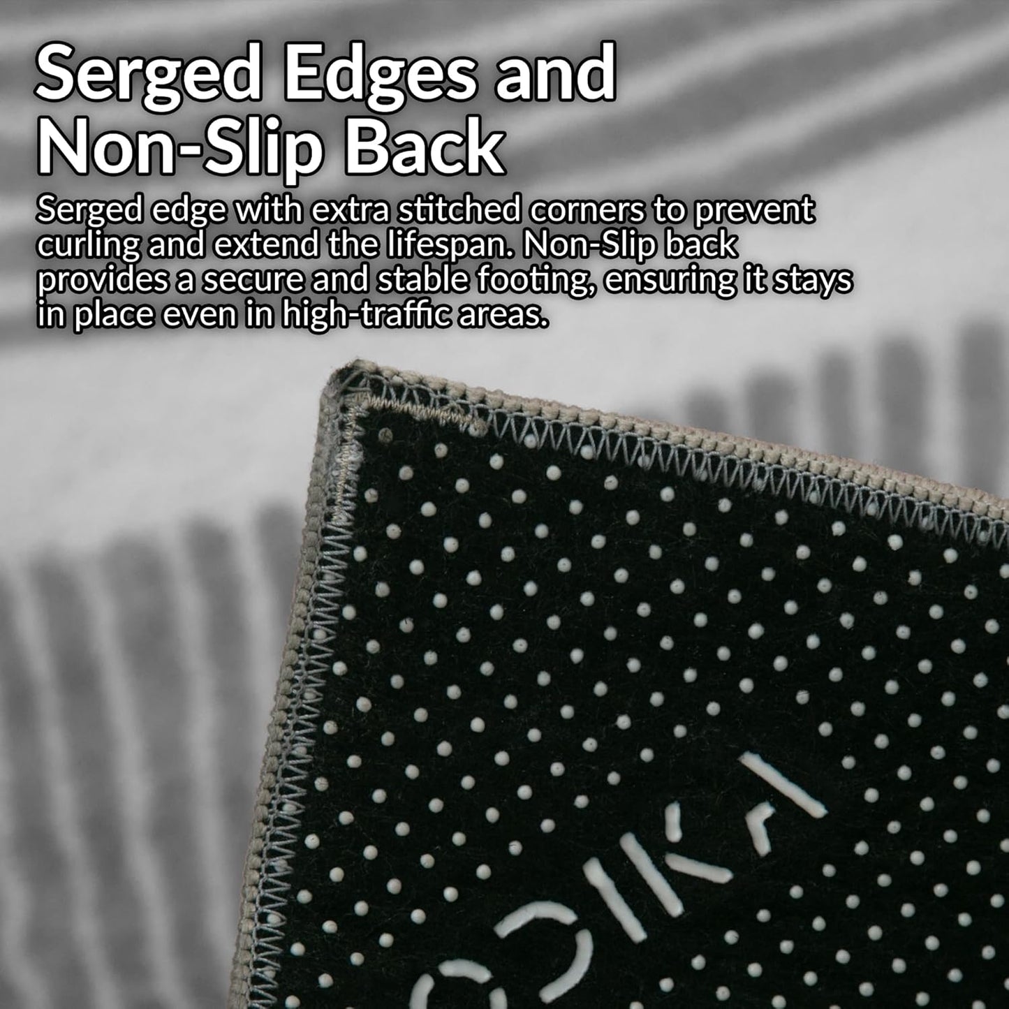 Zen Garden Area Rug - Ultra Soft Area Rug 3x5, Non Slip, Stain Resistant Living Room Rug, Washable Area Rugs for Living Room, Rugs for Bedroom (Gray, 3x5)