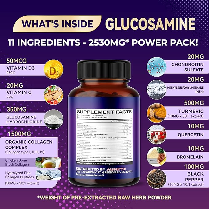 Glucosamine Enhanced Formula with MSM, Chondroitin,