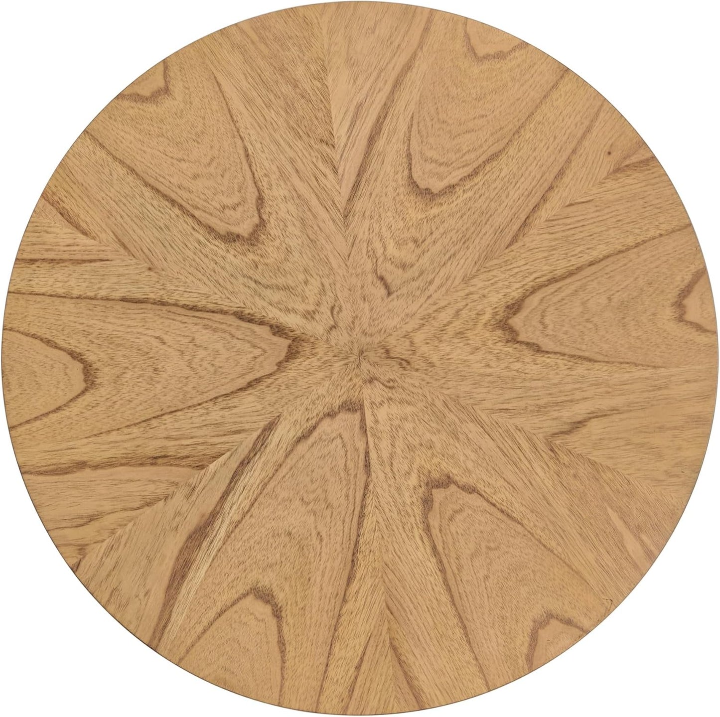 Martin Svensson Home LAX 20" Round End/Side Table with Storage, Light Oak