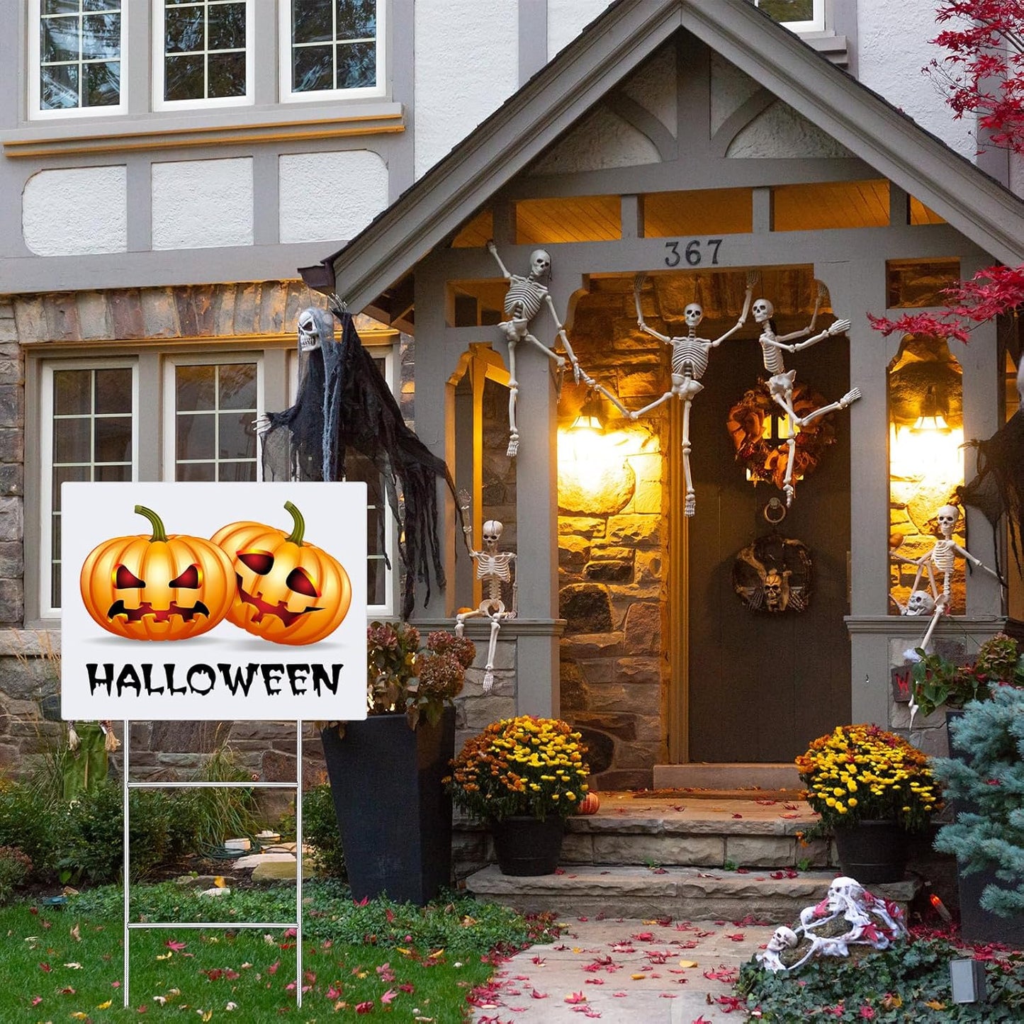 30 Pcs H Stakes for Yard Signs 24'' x 10'' Metal Heavy Duty H Frame Lawn Wire Stakes Weatherproof Metal Sign Holder Bulk for 4mm 5mm Corrugated Signs Board Guidepost Yard House Garden Decor