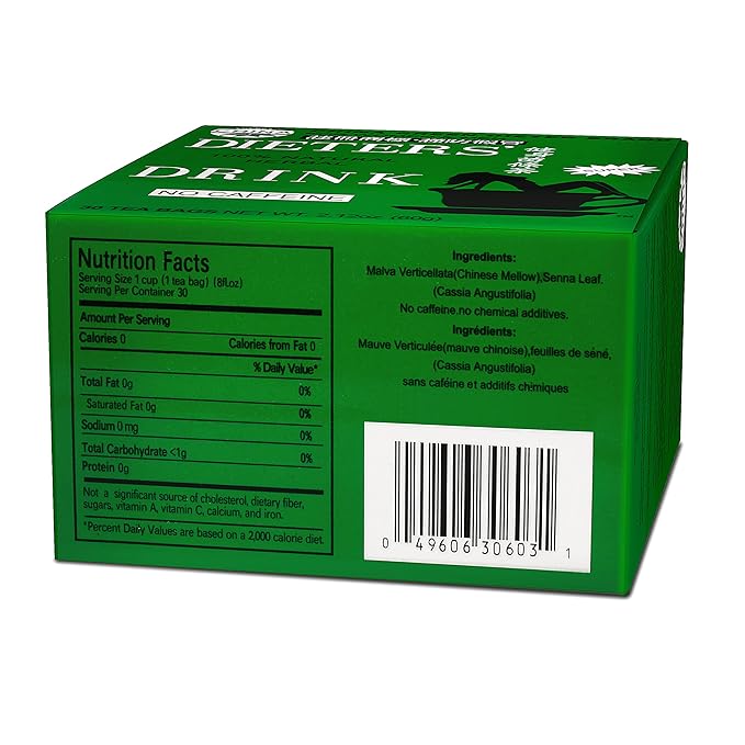Uncle Lee's Tea Detox Tea with Senna Laxative, Constipation Relief for Adults, Supports A Healthy Weight, Caffeine-Free Herbal Tea Bags, 30 Count (Pack of 3)