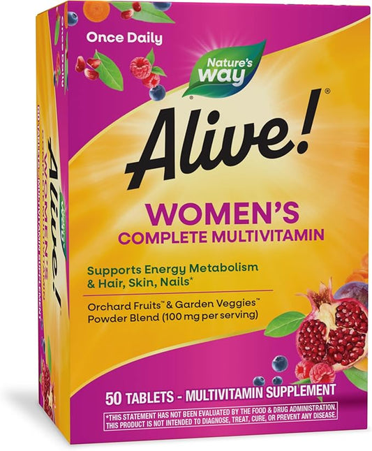 Nature's Way Alive! Women’s Complete Multivitamin, 50 Tablets