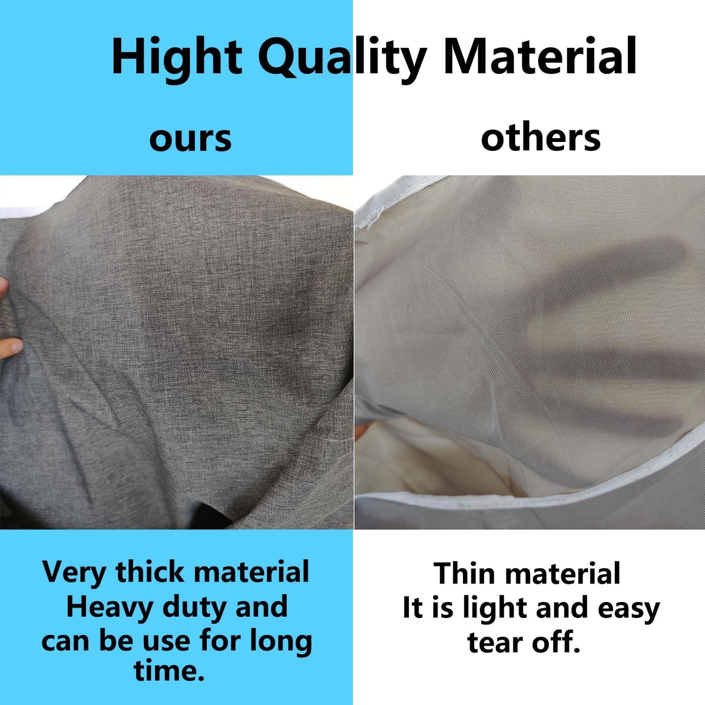 XL Large Hanging Laundry Bag with Hanging Hooks, Over the Door Laundry Bag and Hanging Laundry Hamper with Zipper, Hanging Storage Bag for Laundry, Toys, Towels, 36x 22 Inch,Grey.