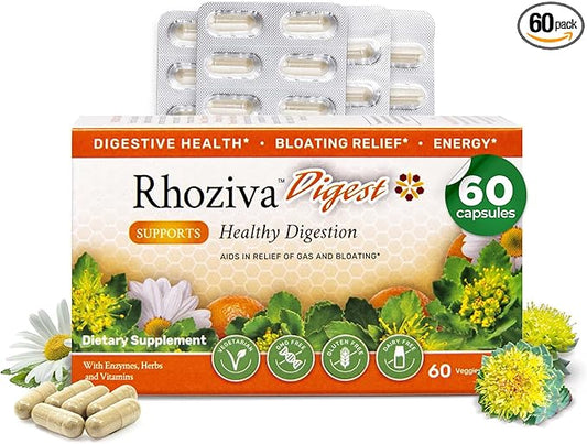 Digest. Gut Health supplement with Digestive 60 Capsules.
