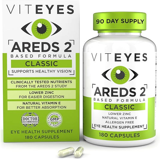 Viteyes AREDS 2 Eye Vitamins, Classic 180 Ct