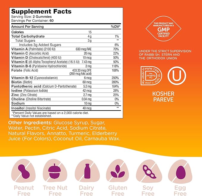 Zahler - Chapter One Kids Multivitamin 13 Vitamins (120 Flavored D3, Zinc