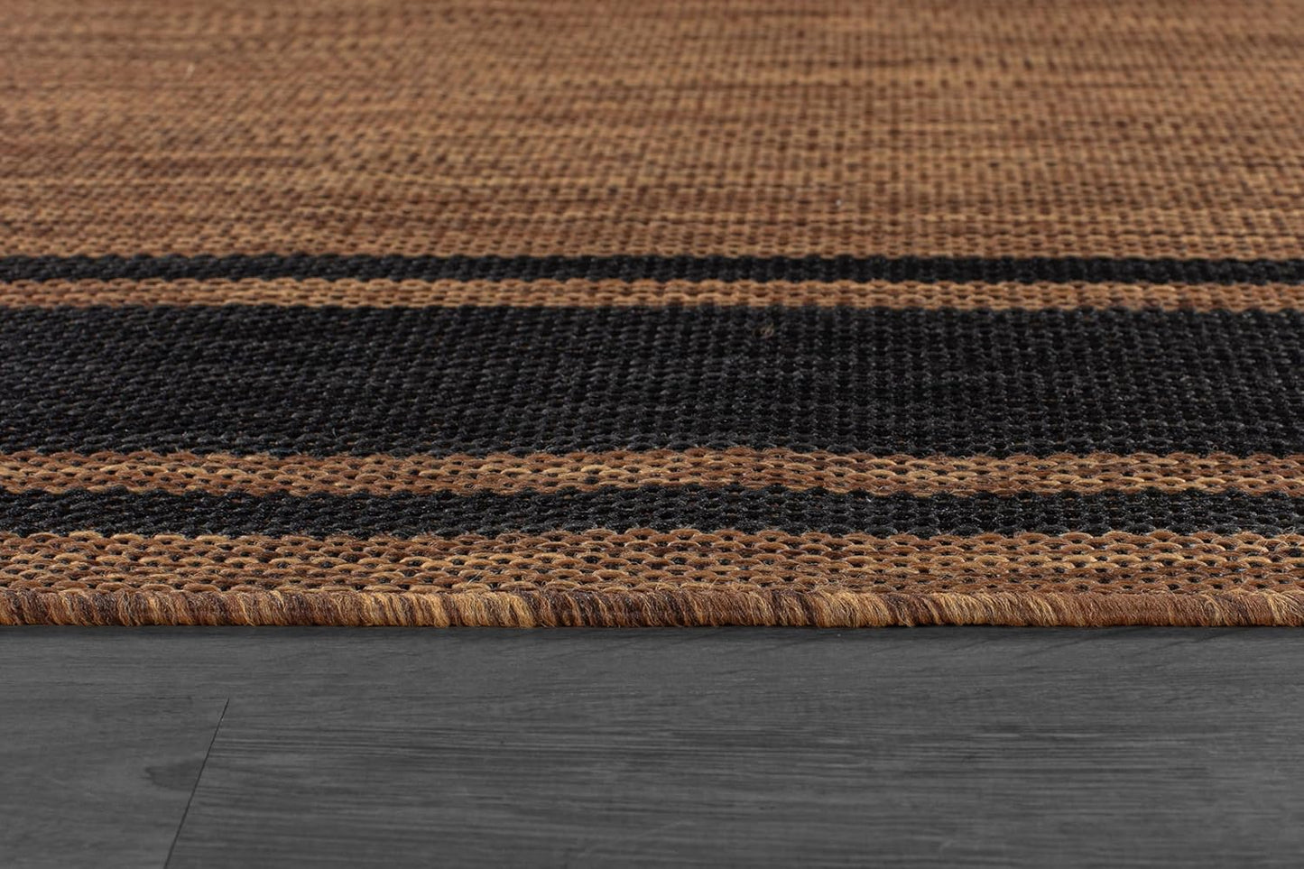 Beverly Rug Large Outdoor Rug 9x12 Modern Bordered Area Rugs for Indoor and Outdoor Patio Deck Porch Garden Waterproof Weather Sun Resistant Washable Outside Carpet (9 x 12 Gold)