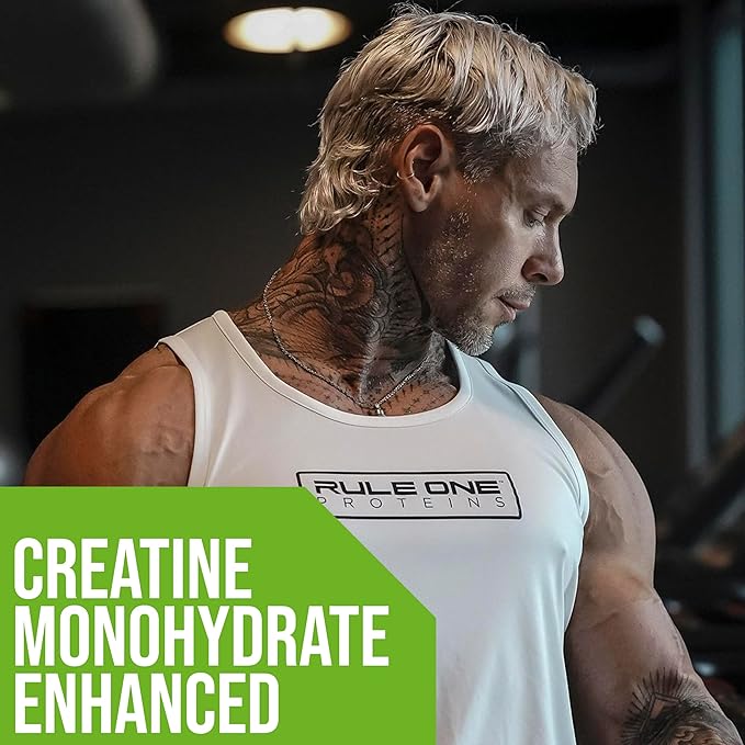 Rule One Proteins, R1 Mass Gainer - Vanilla Crème, High-Calorie Weight Gain Formula with 1,220+ Calories, 250g+ Complex Carb Blend, 40g All-Whey Protein, 8g Fat Per Serving, 6 Pounds, 8 Servings