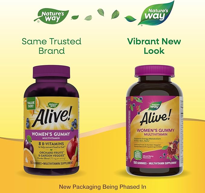 Nature's Way Alive! Women's Daily Gummy 16 Vitamins 150 Gummies