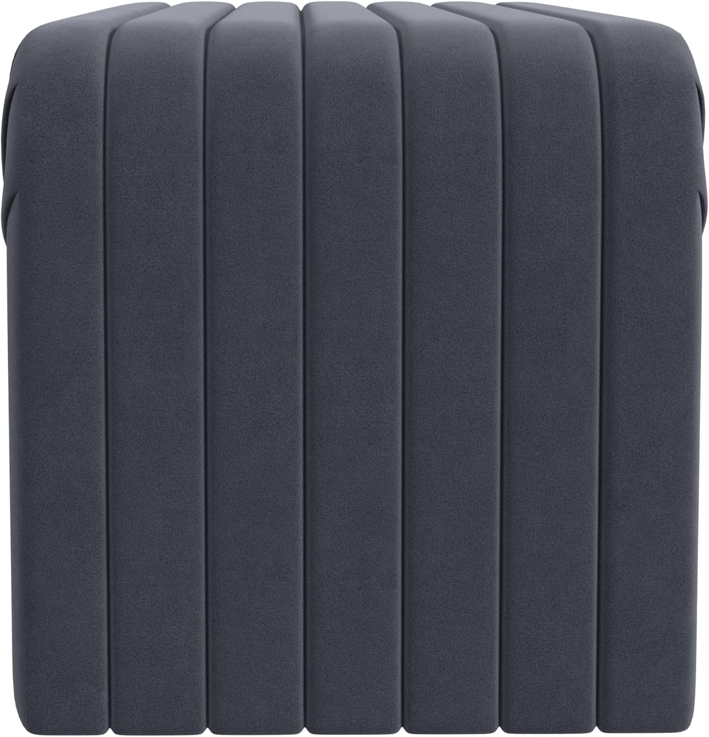 Modern Arch Channel Bedroom Bench Ottoman, 48" Entryway Bench and Shoe Rack, Soft Cushion Bench for Bedroom End of Bed, Ottoman Bench for Living Room, Bedroom, Entryway (Beach Blue Velvet)