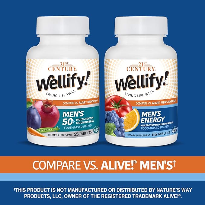 21st Century Wellify Men's Energy Multivitamins 65 Count 2)