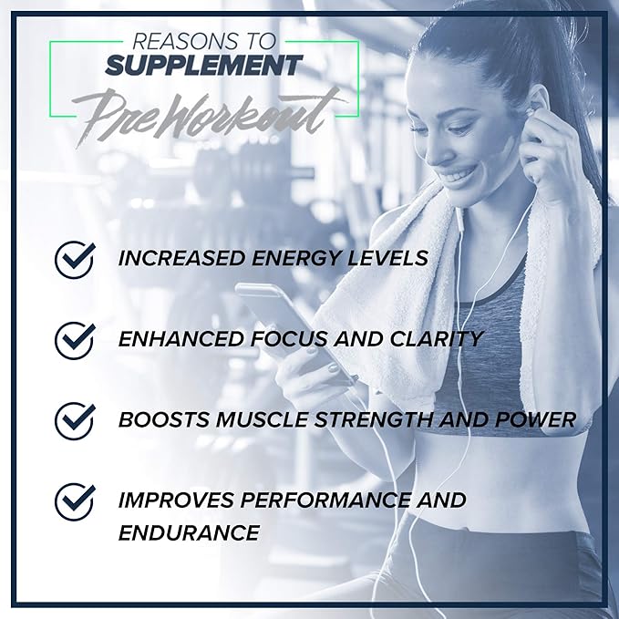 NF Sports Pre-Workout - Supports Energy, Cognitive Function, Strength, and Muscular Endurance to Optimize Workouts – Strawberry Lemonade Flavor - 25 Servings