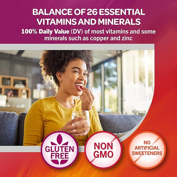 Geritol, Multivitamin Supplement, Contains B-Vitamins, Antioxidants, 26 Essential 100 Tablets