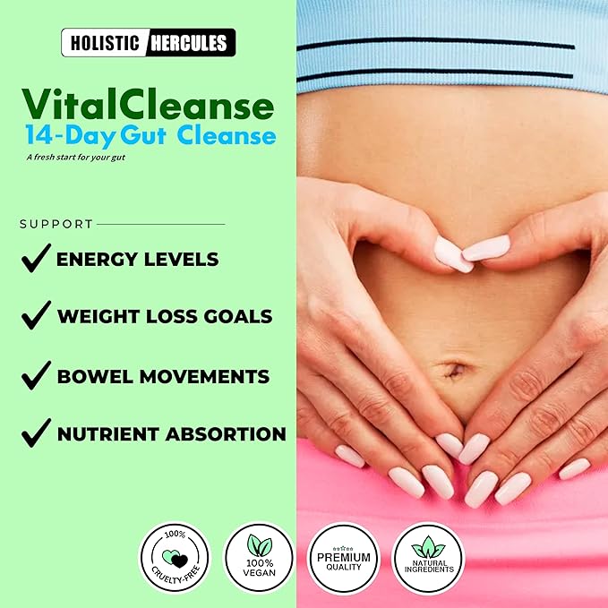 Vital Cleanse - Deeply Refreshing 14 -Day Revitalizing Cleanse: Gut & Colon Support