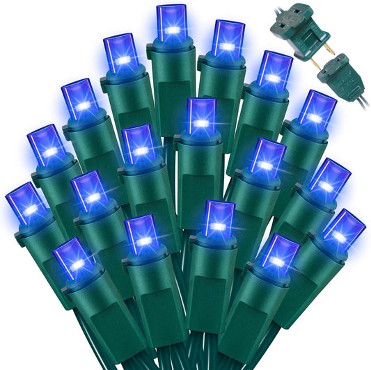 100 Count Blue - String Lights - 21.6FT LED Christmas Lights, Mini led Lights for Indoor Outdoor Home Holiday Party Wedding Independence Day Decoration